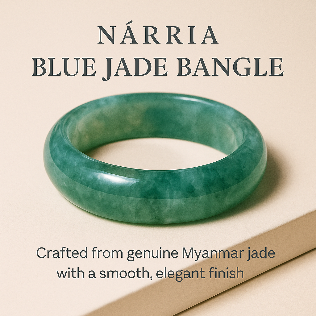 💎 Narria™ – Blue Jade Bangle