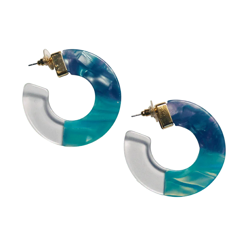 LunaTide™ – Iridescent Resin Hoops