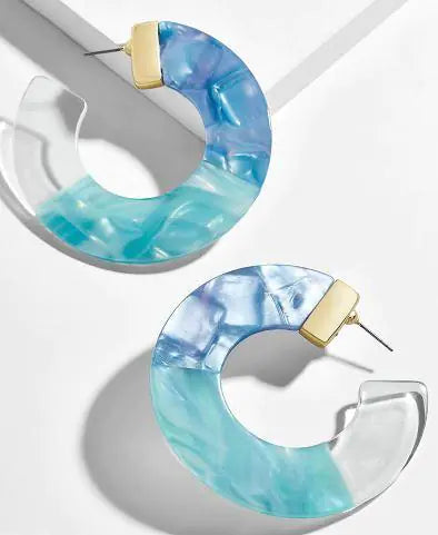 LunaTide™ – Iridescent Resin Hoops