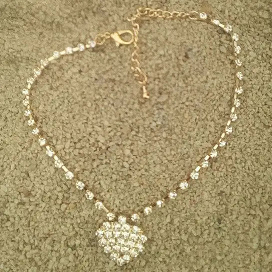💖 Radiant Heart – Crystal Anklet
