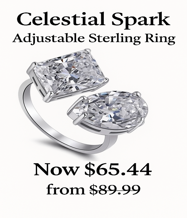 Celestial Spark™ – Adjustable Sterling Ring