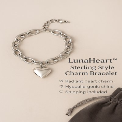 LunaHeart™ – Sterling Style Charm Bracelet