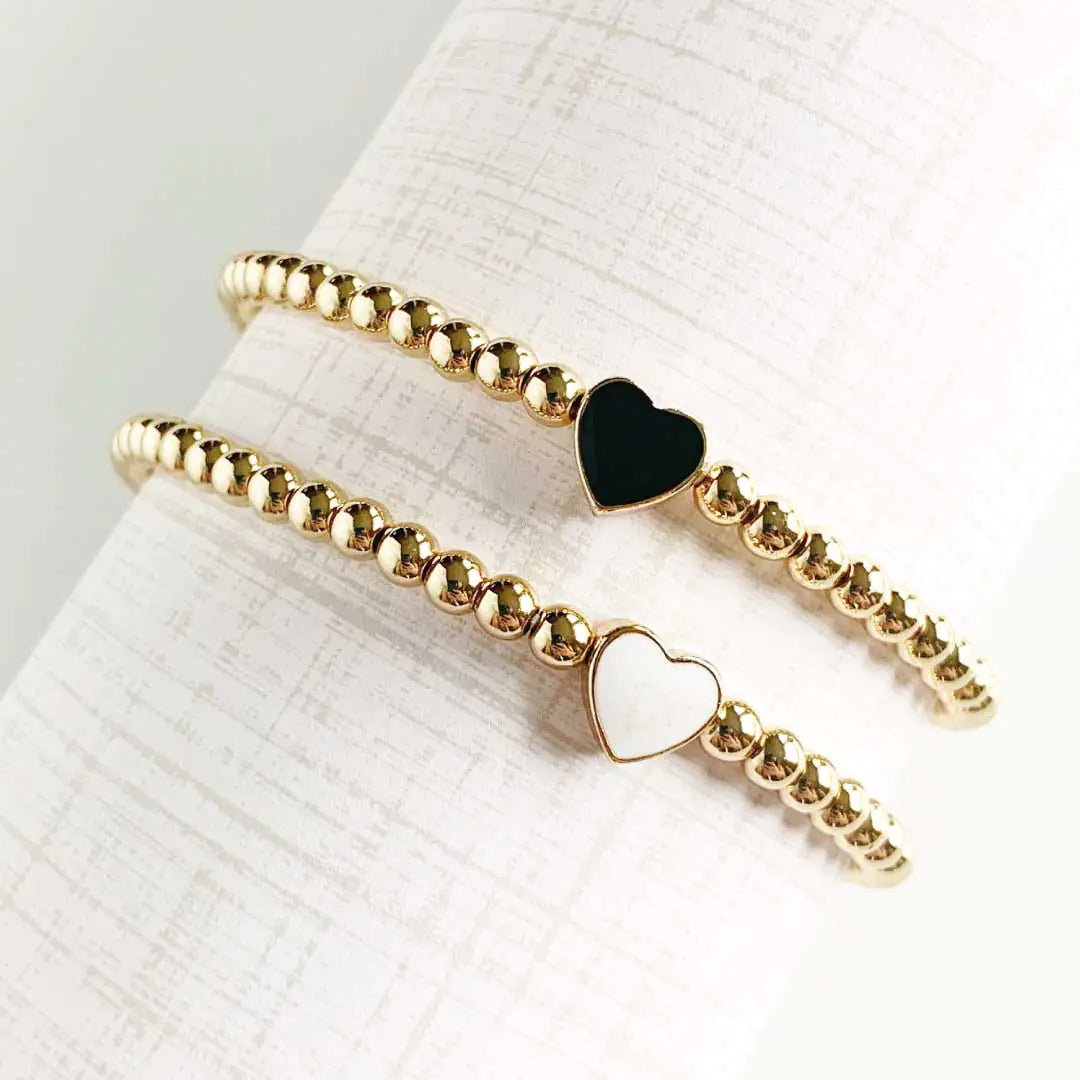 HeartGlow™ – Golden Bead Friendship Bracelet